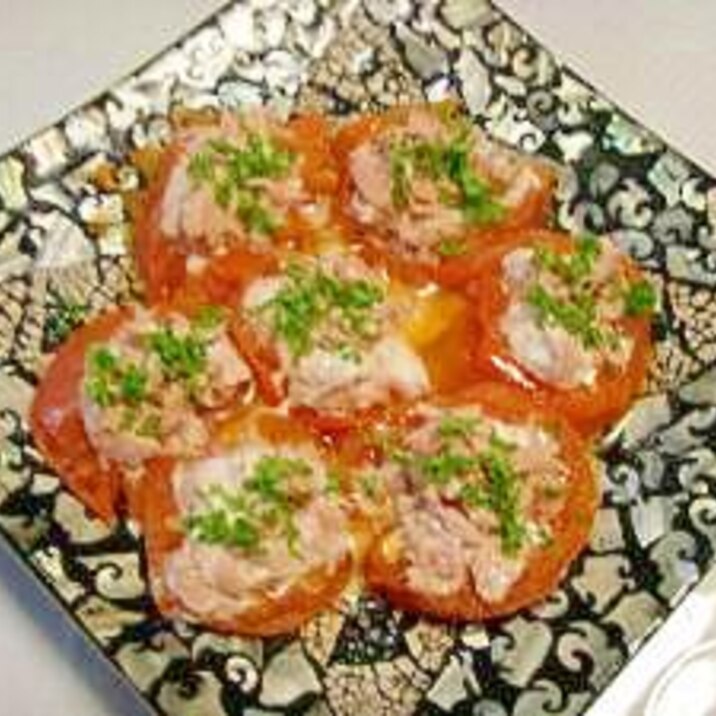 焼きトマトとツナの簡単オードブル レシピ 作り方 By しの 楽天レシピ